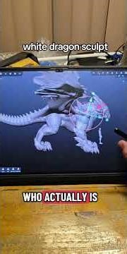 White dragon #art #dnd #dragon #dungeonsanddragons #monster #creature #nomadsculpt