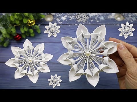 ❄️ DIY Christmas Decorations ❄️ How to make Snowflakes