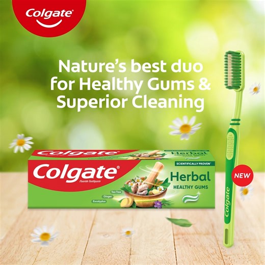39K views · 4.8K reactions | Get Healthy Gums and Superior Cleaning with the Colgate Herbal toothpaste, now with the Double Action Herbal toothbrush! | Colgate Kenya | Facebook