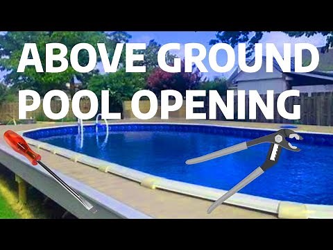How to open a Above Ground Pool easy to follow steps.