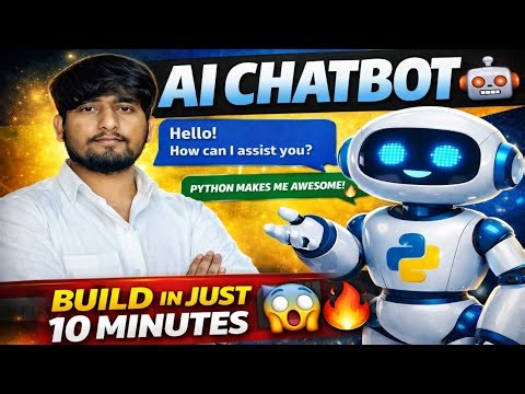 AI Chatbot in Python 🤖 | Build Your Own Chatbot in Just 10 Minutes 🚀 (Step-by-Step)