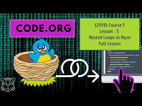Code.org - Course F (2019) - Lesson 5 : Nested Loops in Maze