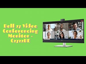 Dell 27 Video Conferencing Monitor - C2722DE with POP-UP 5MP IR Camera Dual 5W Integrated Speakers