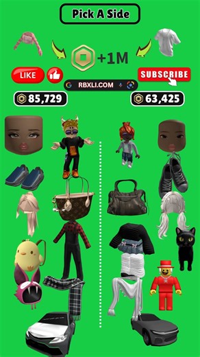 pick a side of Roblox 🖤