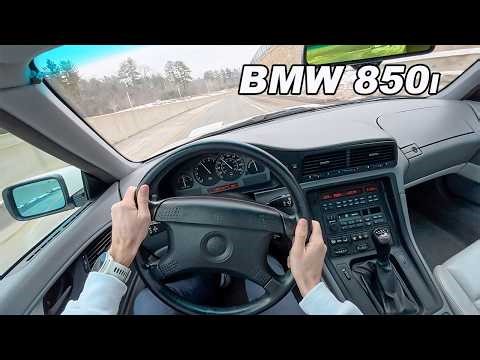 1991 BMW 850i - V12 Manual Executive Coupe (POV Binaural Audio)