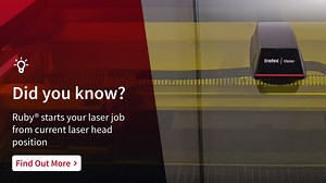 Did you know? With our Ruby® Laser software, you can start your laser job precisely from the current position of the laser head! 🎯 By default, the anchor point is set to the top left of your job. But with the "Anchor Point" feature, you have the flexibility to reposition your designs directly via the touch display. 📱 Just activate the symbol, move your designs to the exact spot where the laser pointer is, and start your job right from there! This means you can easily adjust and reposition jobs