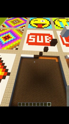 Satisfying Sand Art In Minecraft ! Making Pokeball Pixel Art #shorts #gaming #minecraft