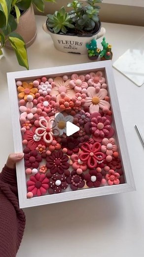 Claymoo | A really pretty DIY idea if you have extra picture frames laying around #clay #airdryclay #polymerclay #diy #craftideas #diyhomedecor... | Instagram