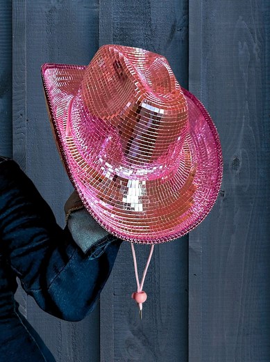 Disco Ball Cowboy Hat: Handmade Sparkly Concert Rodeo Hat - Etsy