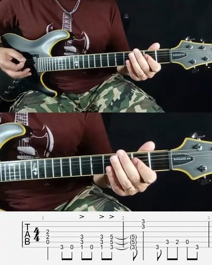 Ronnie James Dio - Rainbow In The Dark (Riff) - Guitar lesson with TAB - Tutorial - Cover