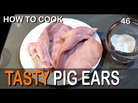 how to cook tasty PIG EARS | 46. typical spanish food | OREJA A LA PLANCHA