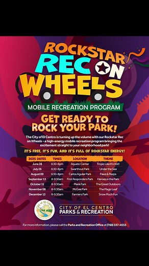 City of ElCentro - Mobile Recreation Program at your Parks! | City of El Centro Parks & Recreation
