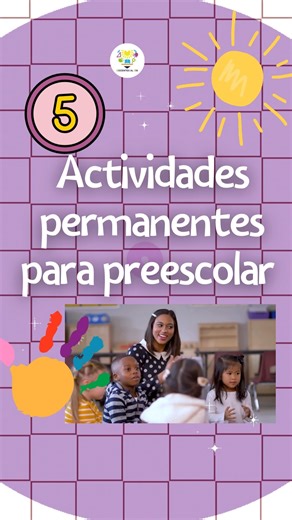 5 actividades permanentes para preescolar ✅✨#preescolar #PreescolarDivertido #maestrascreativas #RegresoAClases #Docentes | Docentes al día