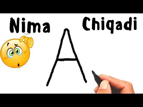 drawing from the letter A .