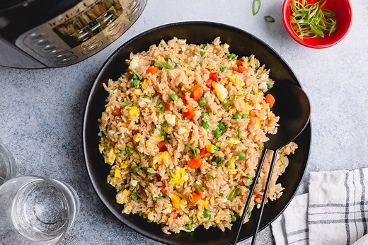 Egg Fried Rice in Instant Pot