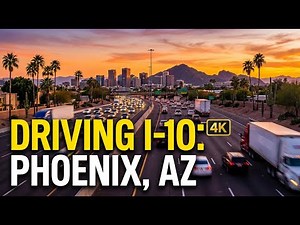 Driving on Interstate 10 Through Phoenix, Arizona