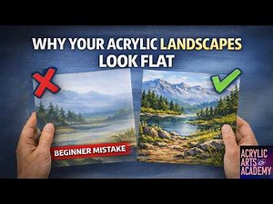 How to Paint Realistic Acrylic Landscapes (Beginner Mistakes + Fixes)
