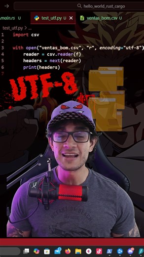 I'll teach you UTF-8 SIG encoding #programming #python #dataengineering #etl