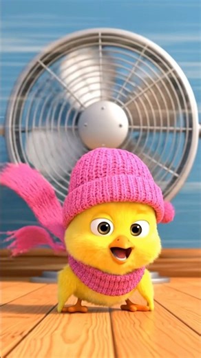 Chick Turned On the Fan 😂 Flew Away! So Funny🐥💨 #shorts #ytshorts #foryou #fyp #viral #puppychick