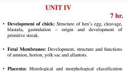 CHICK DEVELOPMENT  - Zoology - Notes - Teachmint