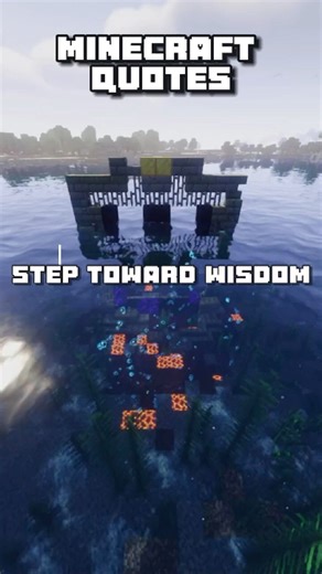 Wisdom Through Failure | Minecraft Quote #minecraftshorts