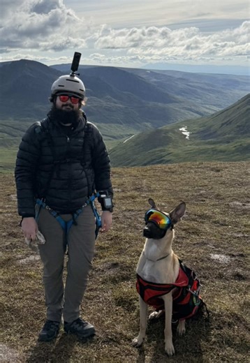 Hatcher Pass, Alaska. One of our favorite places to fly. #theflyingpickles #malinois #alaska #paragliding #flyingdog