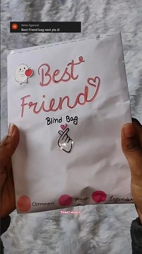 Best Friend Blind Bag Unboxing♥️#unboxing #youtubeshorts #viral #blindbag #bestfriend #asmr #shorts