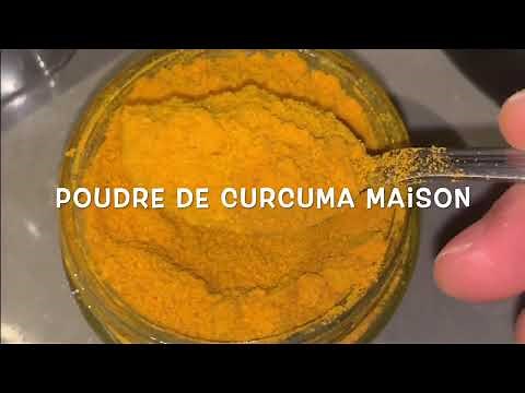 Comment préparer la poudre de curcuma à la maison, simple et facile a faire