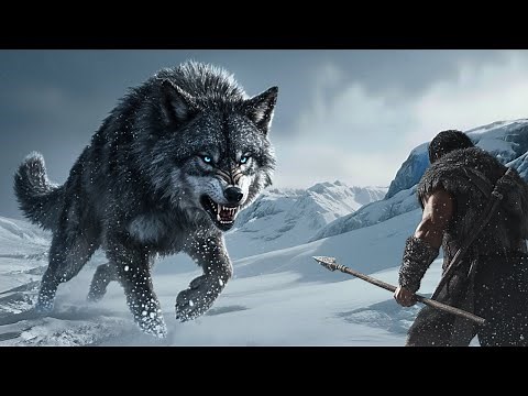 Life in 15,000 BC | The Last Stand Against the Giant Dire Wolf (Canis dirus) in the Ice Age