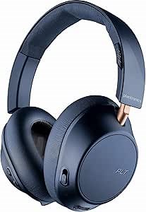 Plantronics BackBeat GO 810 Wireless Headphones, Active Noise Canceling Over Ear Headphones, Navy Blue