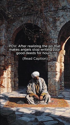POV: After realizing the sin that makes angels stop writing your good deeds for hours #islam #allah