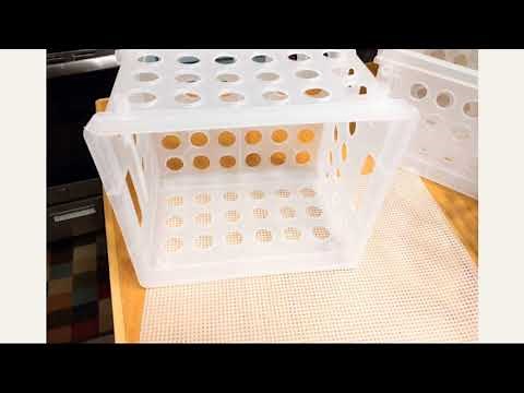 DIY Milk Crate Wall Shelves