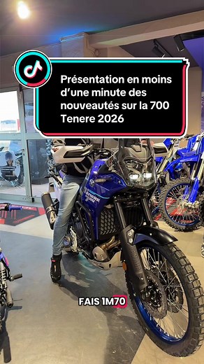 Nouveautés de la Yamaha 700 Tenere 2026 en 1 minute