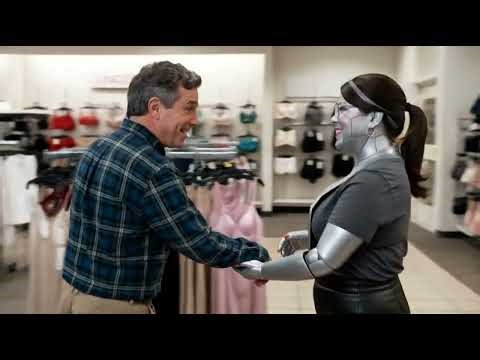 Android Lingerie Saleswoman making a sale