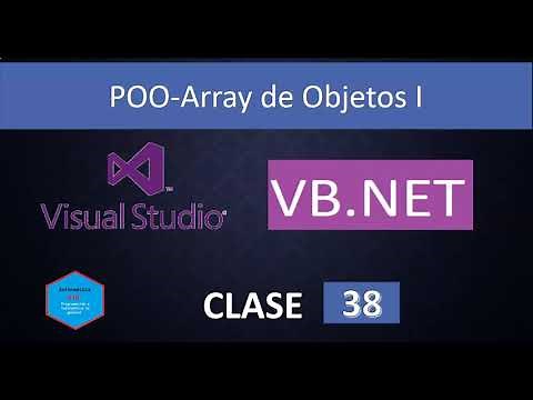 38.Programación en Visual Basic.Net con Visual Studio 2019 || POO-Array de Objetos.