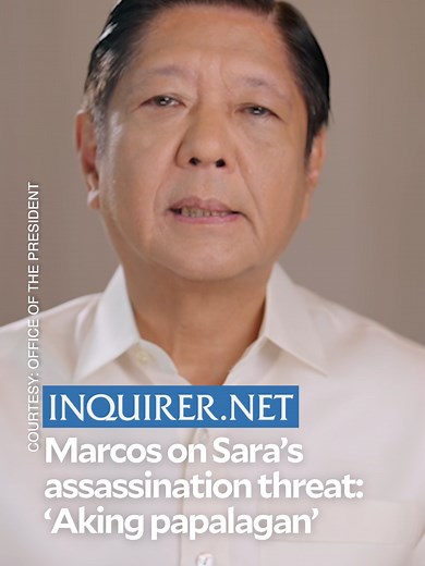 Marcos Jr. Responds to Duterte's Threats