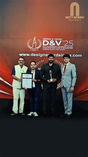 Design Awards India 2025 Winner 🏆 Nifty Interio ✨ #bestinteriordesign #topinteriordesigner