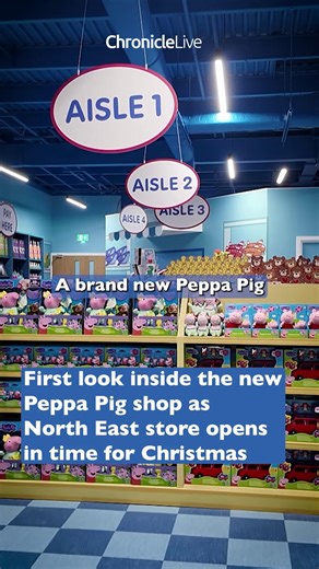 First look inside the new Peppa Pig shop as North East store opens in time for Christmas | Newcastle Chronicle