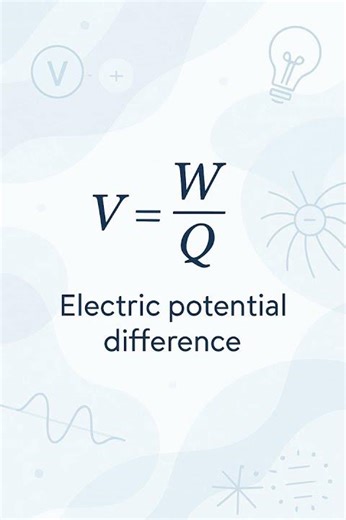 Electric Potential Difference Explained! 🔬 #Shorts