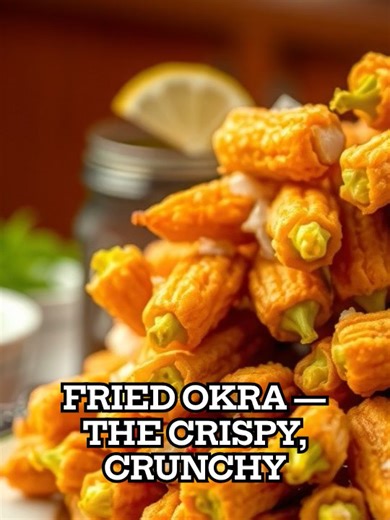 Crispy fried okra southern delight #friedokra #okra #southernfood #crispyokra #friedfood #comfortfood #foodie #foodporn #cornmealcrunch #sideDish #homemade #summerfood #comfortcooking #sidedish #classicrecipe #foodtiktok #instafood #bbqside #deepfried #crispybites
