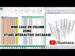 Wind Load on Column Easy Application- ETABS Interactive Database | Excel |ilustraca | Sandip Deb