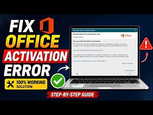 🔧 Microsoft Office Activation Error Fix | “This Copy of Microsoft Office is Not Activated” ✅✅