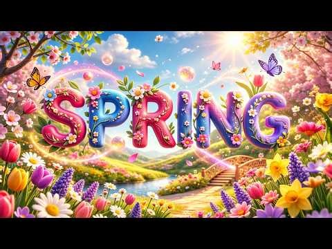 Vibrant Colors of Spring 🌸 Relaxing Background Music with Singing Birds 🌸