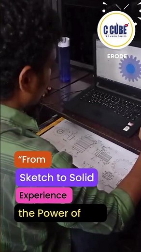 "Master Industrial Design with GD&T in SolidWorks | 2D to 3D Modeling | CAD Training in Erode"