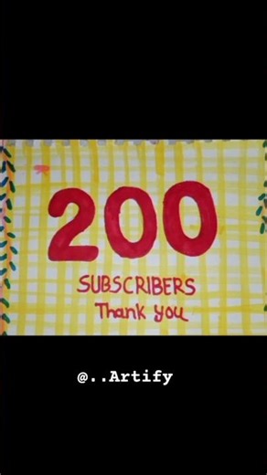 Thank you for 200 subscribers! Your support means everything to me 🙏 😁✨🎨🖌️ #200subscribers #shorts