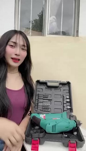 Makita 2Pcs Grinder With Impact Drill #tools #Toolbox #makitatools #makita