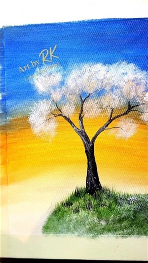 Spring Tree Painting 🌸 | Easy Acrylic Art