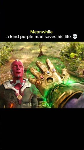 A kind purple man save vision life #marvel #shorts