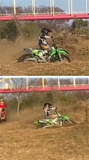 いろいろ試して走ってます😊 #kawasaki #kx250 #dirtbike #オフロード #motocross #motocrosslife