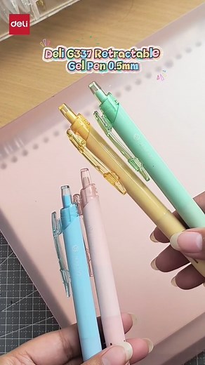 Write smoother, faster, and brighter with the Deli G337 Retractable Gel Pen! Enjoy quick-dry, ultra-smooth ink, a comfy soft grip, and a bullet tip that glides effortlessly on paper. Available in fun colors: Pink, Orange, Green, Blue perfect for your daily notes! Shop now. Shopee: https://shopee.ph/deliph Lazada: https://www.lazada.com.ph/shop/deli Tiktok: https://www.tiktok.com/@delistationeryph #Delistationeryph #DeliPh #GelPen #stationeryhaul #budolfinds | Deli